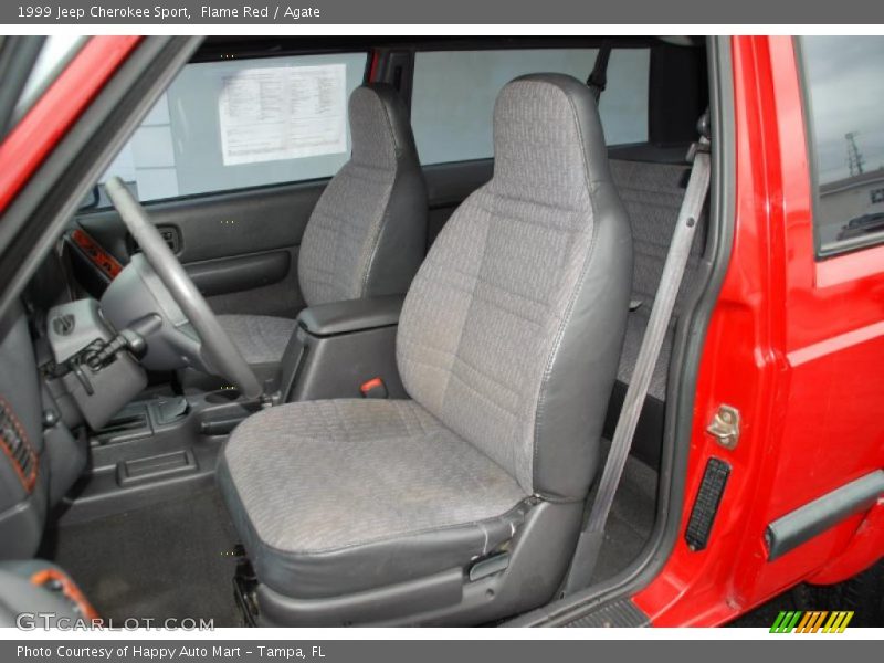 Flame Red / Agate 1999 Jeep Cherokee Sport