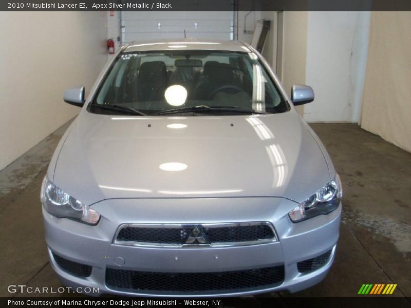 Apex Silver Metallic / Black 2010 Mitsubishi Lancer ES