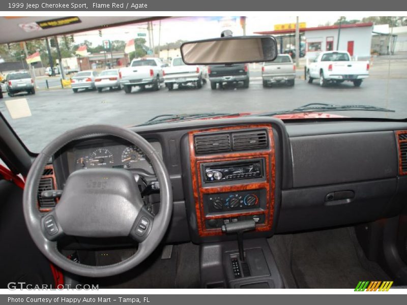 Flame Red / Agate 1999 Jeep Cherokee Sport