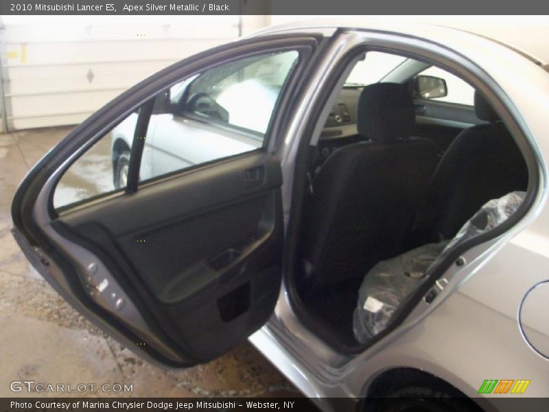 Apex Silver Metallic / Black 2010 Mitsubishi Lancer ES