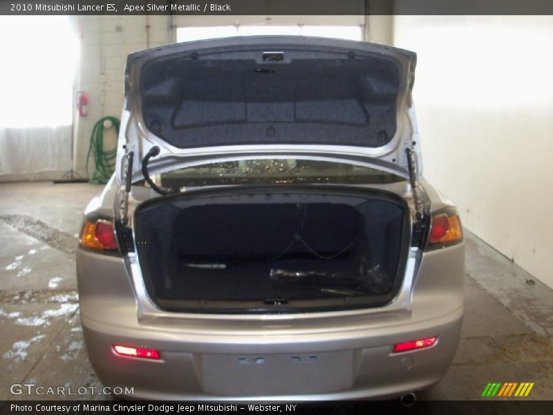 Apex Silver Metallic / Black 2010 Mitsubishi Lancer ES