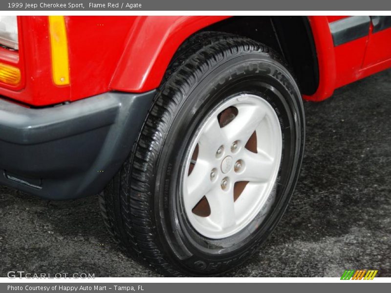 Flame Red / Agate 1999 Jeep Cherokee Sport