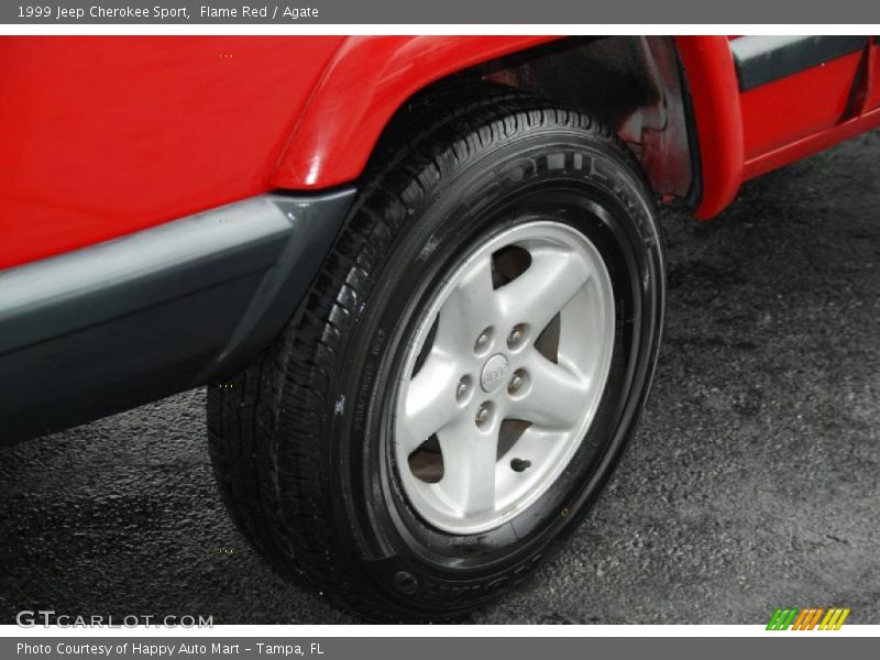 Flame Red / Agate 1999 Jeep Cherokee Sport