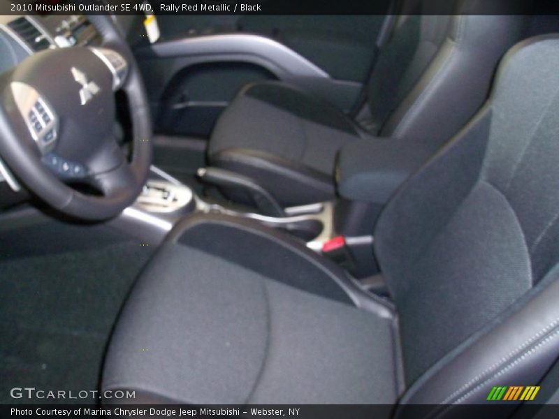 Rally Red Metallic / Black 2010 Mitsubishi Outlander SE 4WD