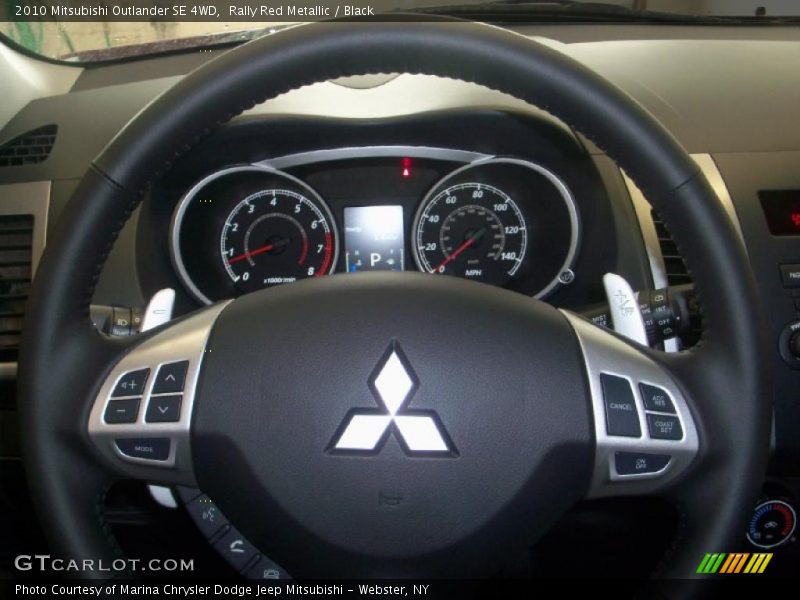 Rally Red Metallic / Black 2010 Mitsubishi Outlander SE 4WD