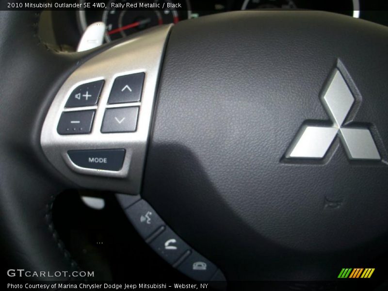 Rally Red Metallic / Black 2010 Mitsubishi Outlander SE 4WD