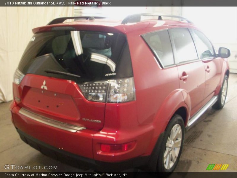Rally Red Metallic / Black 2010 Mitsubishi Outlander SE 4WD