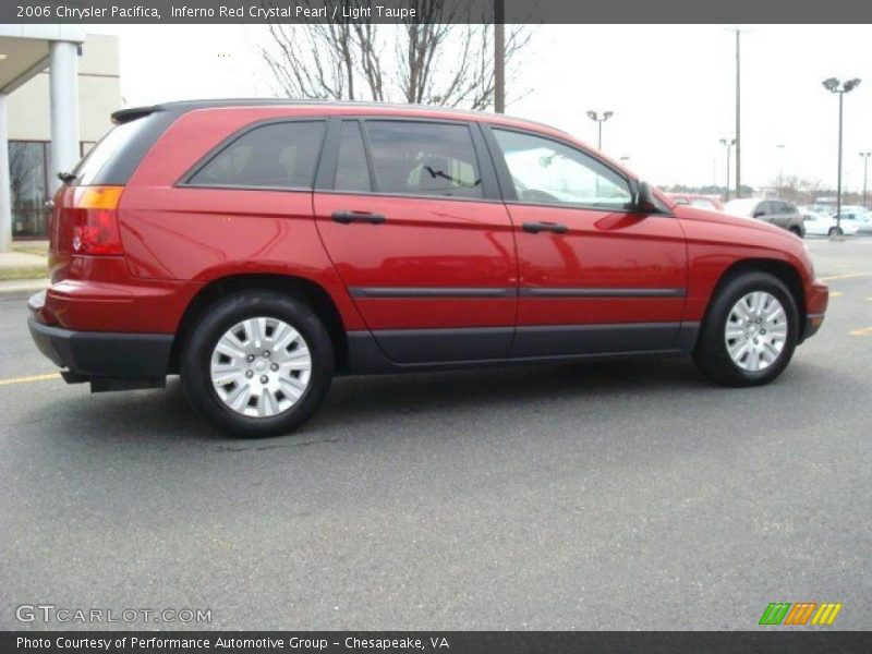 Inferno Red Crystal Pearl / Light Taupe 2006 Chrysler Pacifica