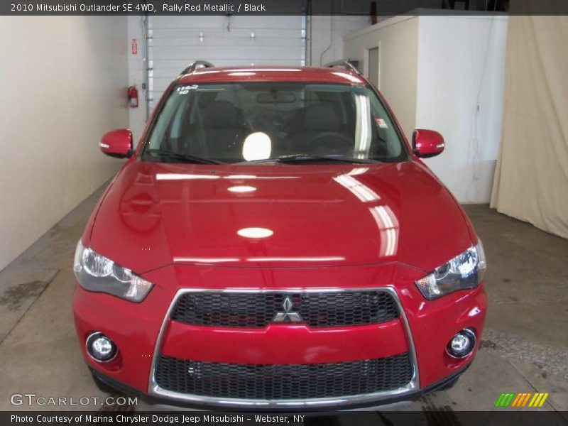 Rally Red Metallic / Black 2010 Mitsubishi Outlander SE 4WD