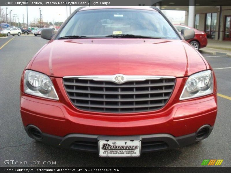 Inferno Red Crystal Pearl / Light Taupe 2006 Chrysler Pacifica