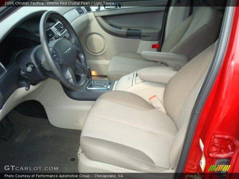 Inferno Red Crystal Pearl / Light Taupe 2006 Chrysler Pacifica
