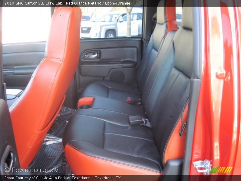 Red Orange Metallic / Ebony/Orange 2010 GMC Canyon SLE Crew Cab