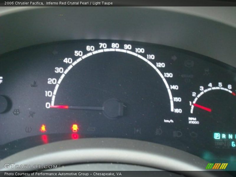 Inferno Red Crystal Pearl / Light Taupe 2006 Chrysler Pacifica