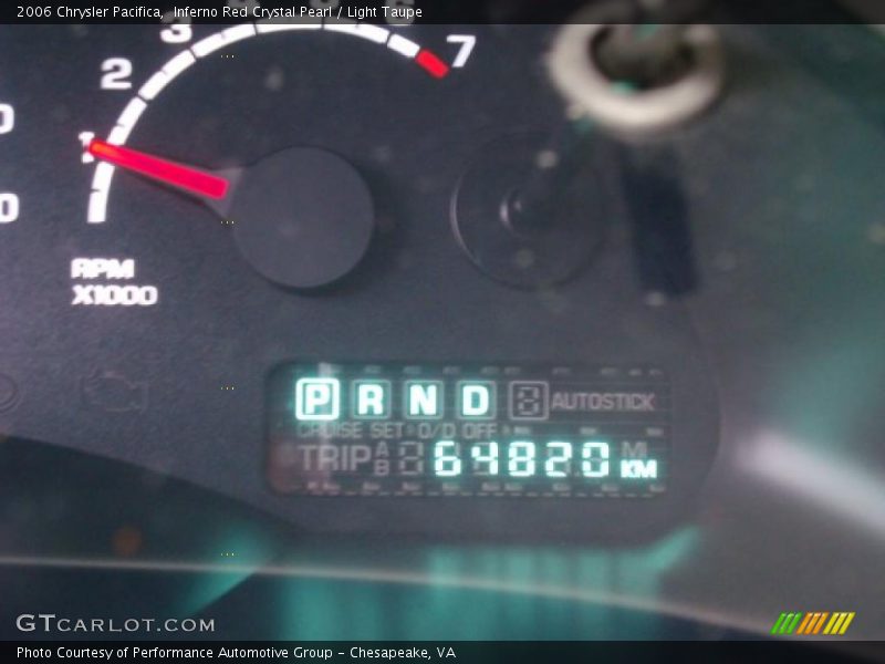 Inferno Red Crystal Pearl / Light Taupe 2006 Chrysler Pacifica