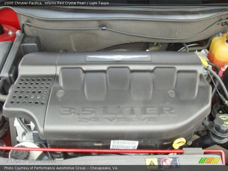 Inferno Red Crystal Pearl / Light Taupe 2006 Chrysler Pacifica