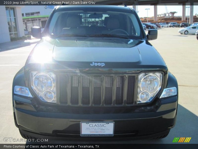 Natural Green Pearl / Dark Slate Gray 2010 Jeep Liberty Sport