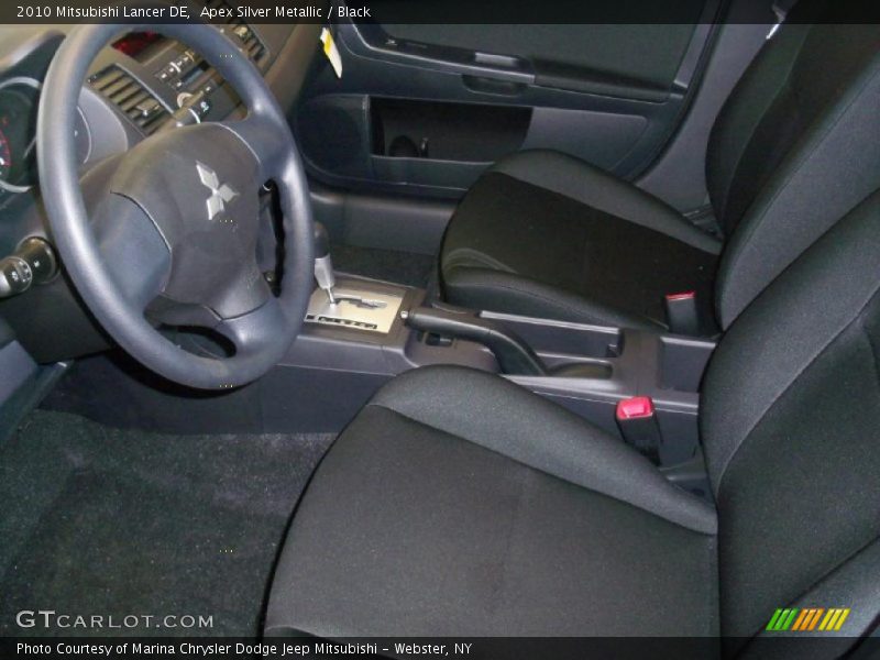 Apex Silver Metallic / Black 2010 Mitsubishi Lancer DE