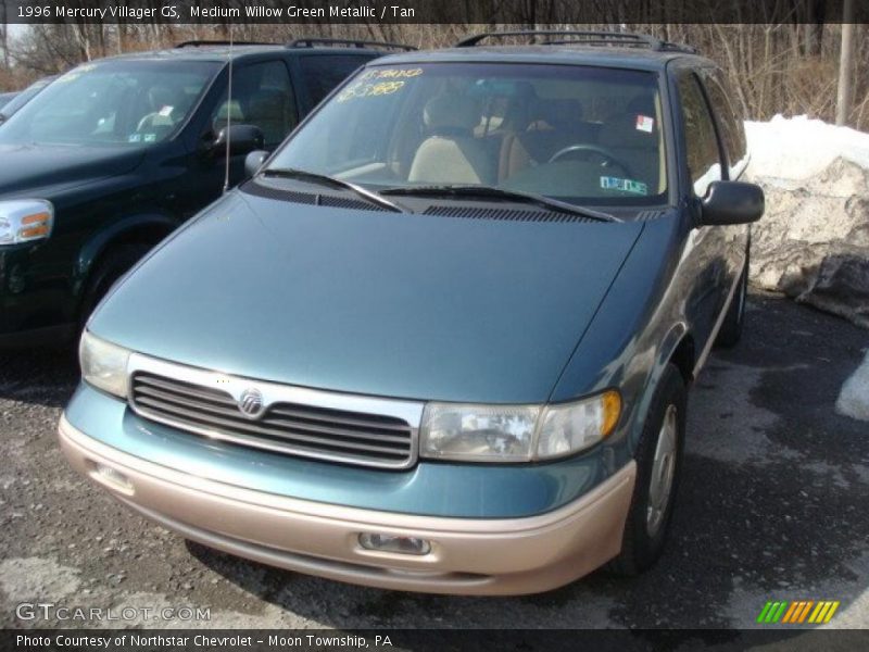 Medium Willow Green Metallic / Tan 1996 Mercury Villager GS