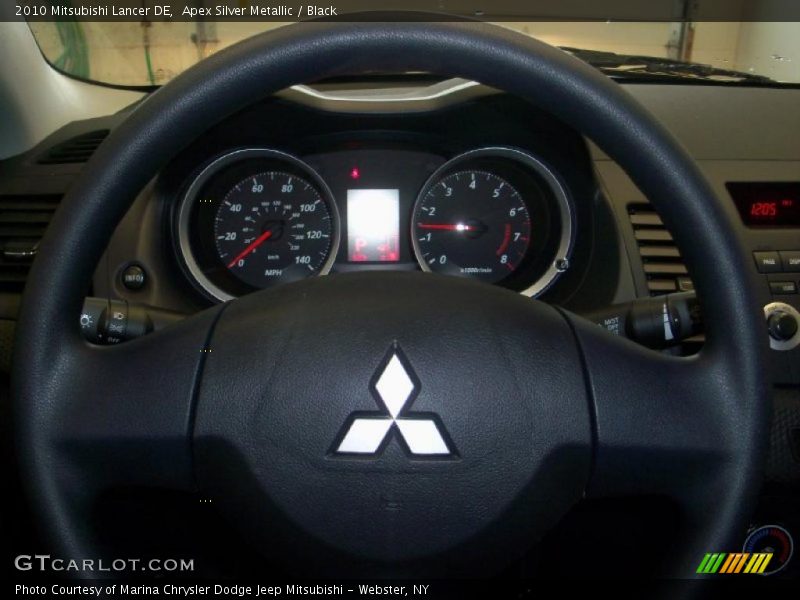 Apex Silver Metallic / Black 2010 Mitsubishi Lancer DE