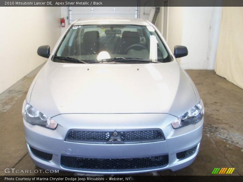 Apex Silver Metallic / Black 2010 Mitsubishi Lancer DE
