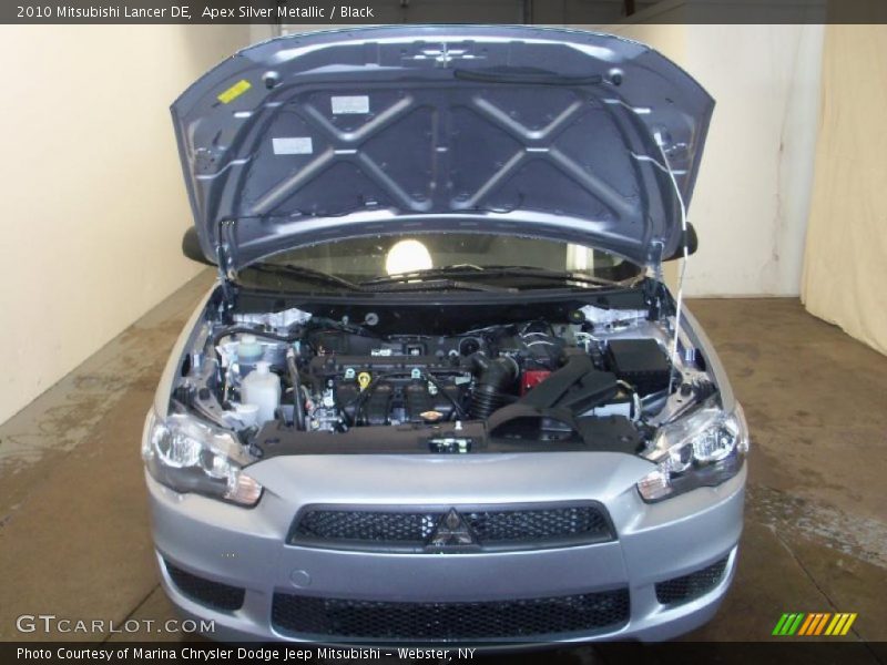 Apex Silver Metallic / Black 2010 Mitsubishi Lancer DE