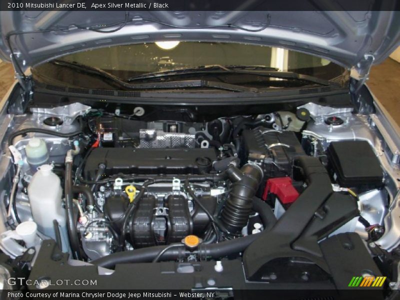 Apex Silver Metallic / Black 2010 Mitsubishi Lancer DE