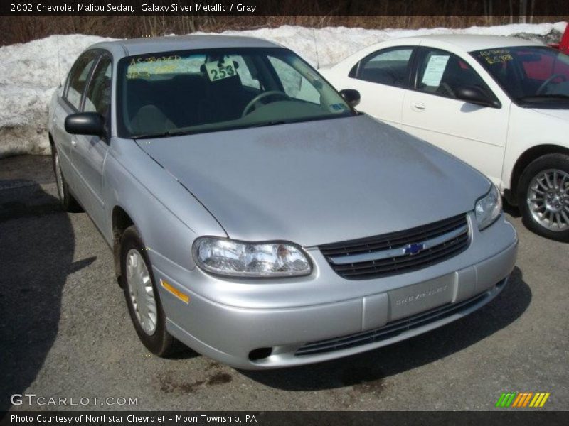 Galaxy Silver Metallic / Gray 2002 Chevrolet Malibu Sedan