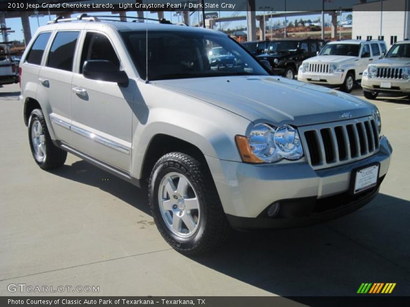 Light Graystone Pearl / Dark Slate Gray 2010 Jeep Grand Cherokee Laredo