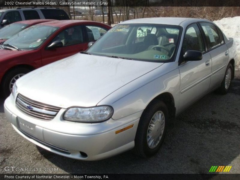 Galaxy Silver Metallic / Gray 2002 Chevrolet Malibu Sedan