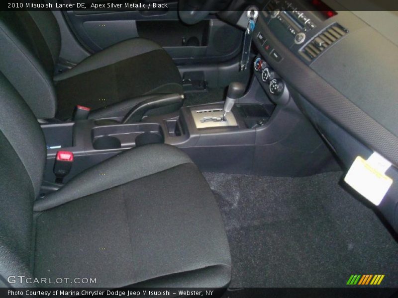 Apex Silver Metallic / Black 2010 Mitsubishi Lancer DE