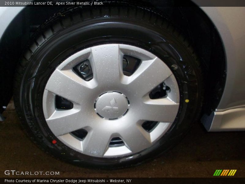 Apex Silver Metallic / Black 2010 Mitsubishi Lancer DE