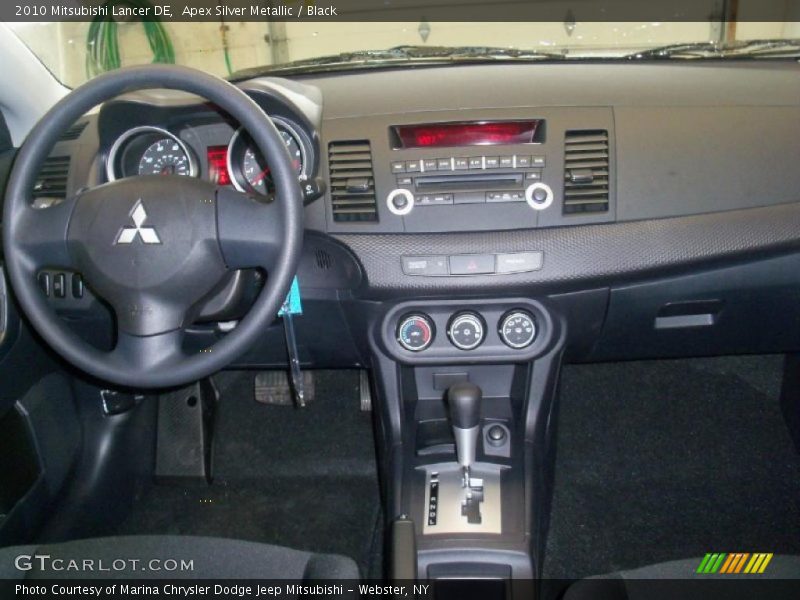 Apex Silver Metallic / Black 2010 Mitsubishi Lancer DE