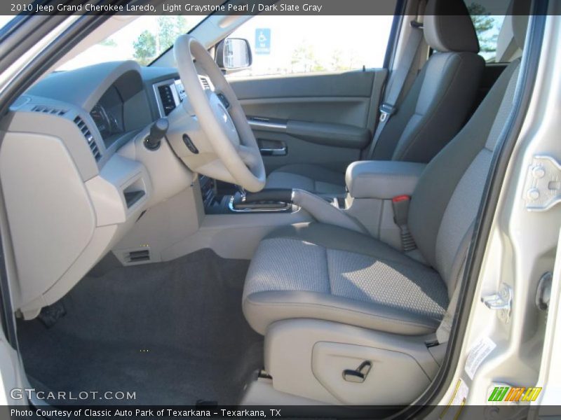 Light Graystone Pearl / Dark Slate Gray 2010 Jeep Grand Cherokee Laredo