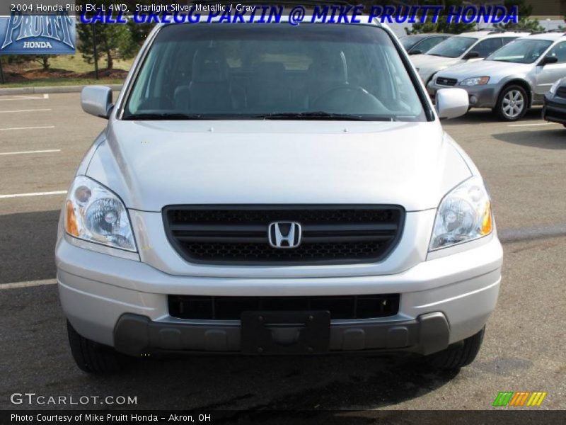 Starlight Silver Metallic / Gray 2004 Honda Pilot EX-L 4WD