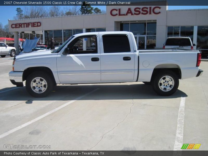 Summit White / Dark Charcoal 2007 Chevrolet Silverado 1500 Classic LS Crew Cab