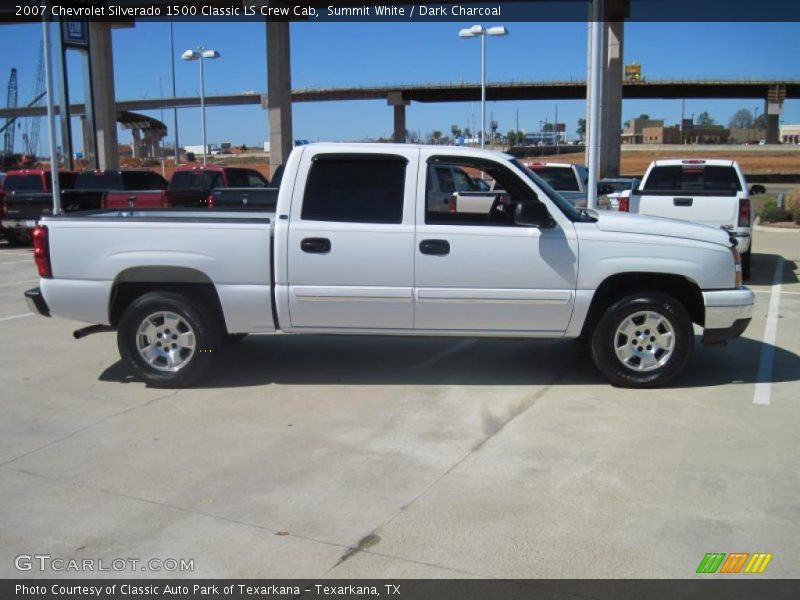 Summit White / Dark Charcoal 2007 Chevrolet Silverado 1500 Classic LS Crew Cab