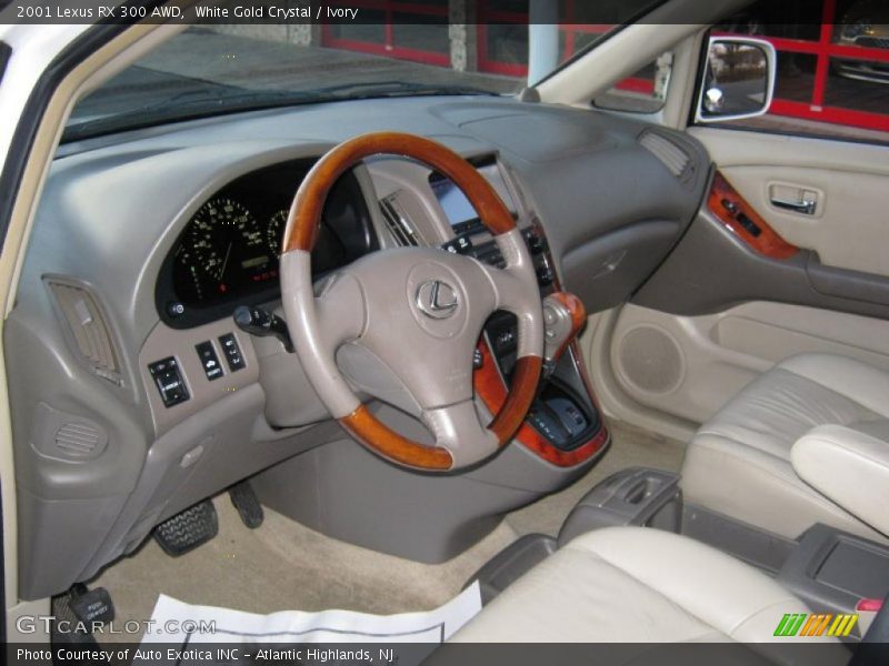 White Gold Crystal / Ivory 2001 Lexus RX 300 AWD