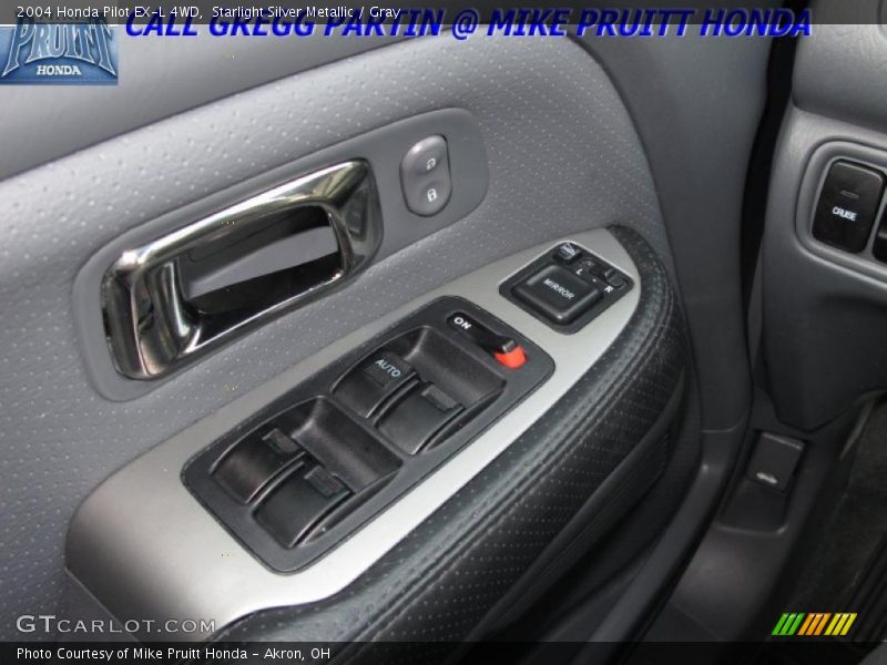 Starlight Silver Metallic / Gray 2004 Honda Pilot EX-L 4WD