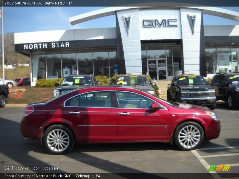 Berry Red / Tan 2007 Saturn Aura XR