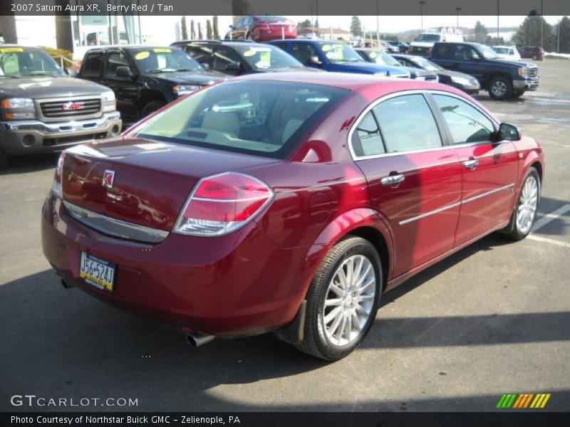 Berry Red / Tan 2007 Saturn Aura XR