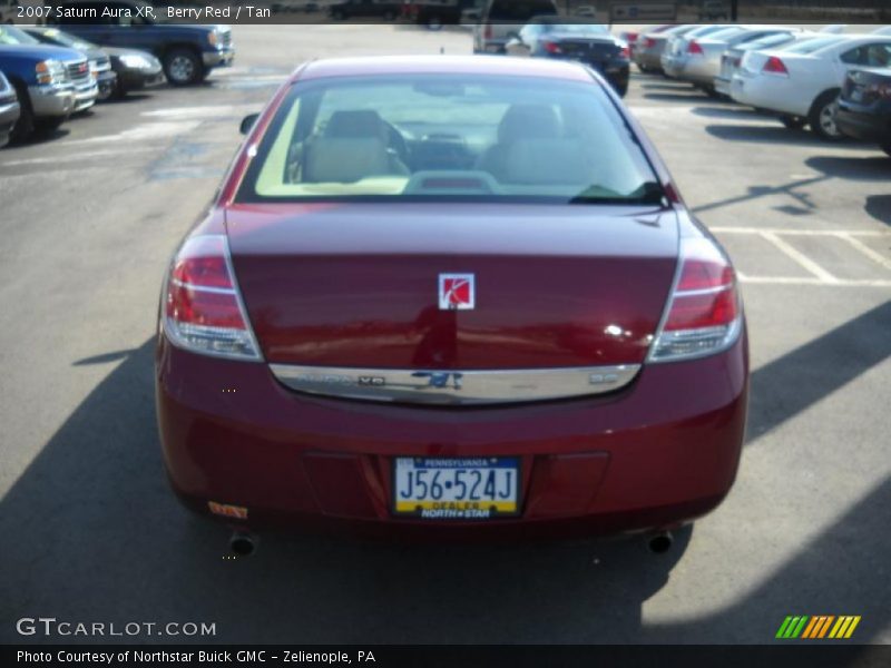 Berry Red / Tan 2007 Saturn Aura XR