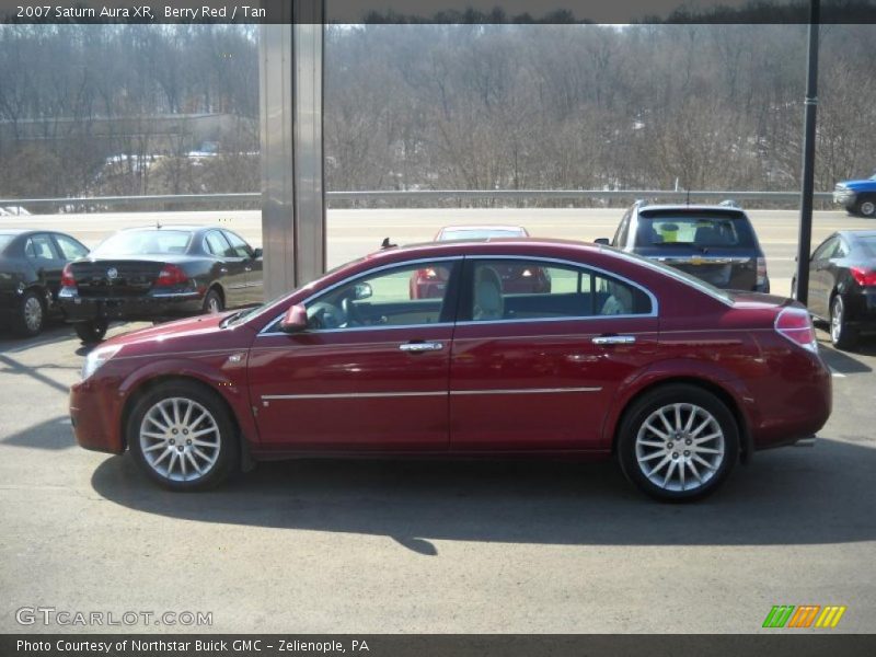 Berry Red / Tan 2007 Saturn Aura XR