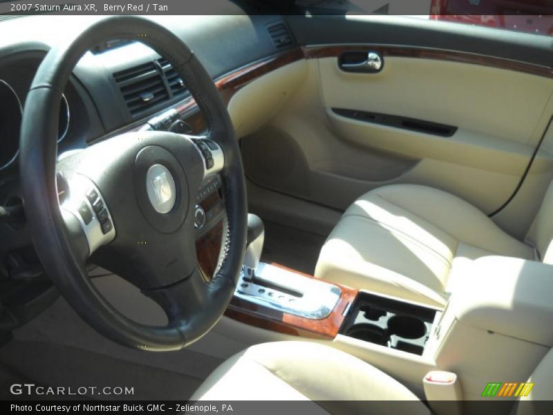 Berry Red / Tan 2007 Saturn Aura XR