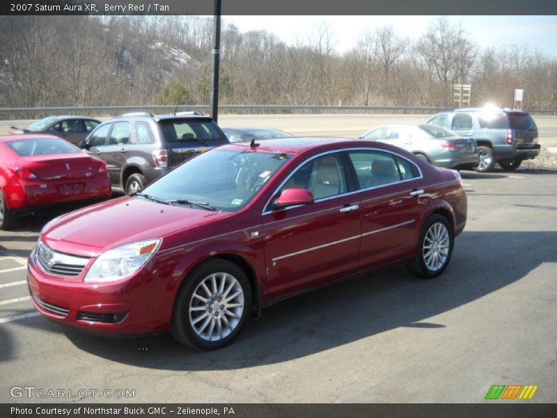 Berry Red / Tan 2007 Saturn Aura XR