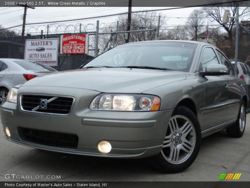 Willow Green Metallic / Graphite 2008 Volvo S60 2.5T