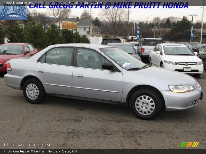 Satin Silver Metallic / Quartz Gray 2002 Honda Accord VP Sedan