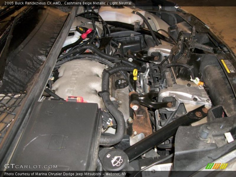 Cashmere Beige Metallic / Light Neutral 2005 Buick Rendezvous CX AWD