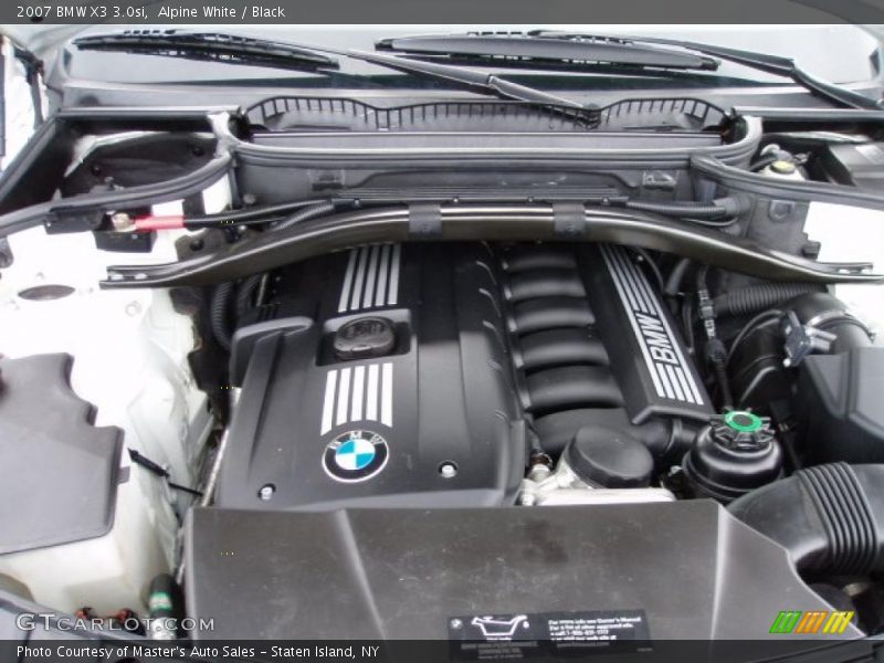 Alpine White / Black 2007 BMW X3 3.0si