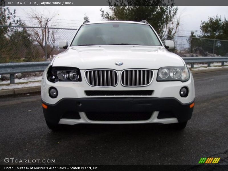 Alpine White / Black 2007 BMW X3 3.0si