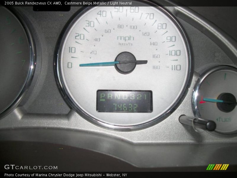 Cashmere Beige Metallic / Light Neutral 2005 Buick Rendezvous CX AWD